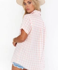 Show Me Your Mumu Ciao Shirt ~ Peach Gingham 9 Show Me Your Mumu Ciao Shirt ~ Peach Gingham