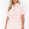 Show Me Your Mumu Bella Shorts ~ Peach Gingham 2 Show Me Your Mumu Bella Shorts ~ Peach Gingham