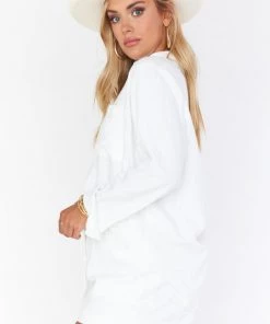 Show Me Your Mumu New Mu Bella Shorts ~ White Linen