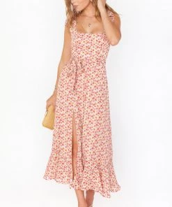 Show Me Your Mumu Claire Midi Dress ~ Blush Flowers