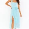 Show Me Your Mumu Claire Midi Dress ~ Sky Blue Ditsy New Mu