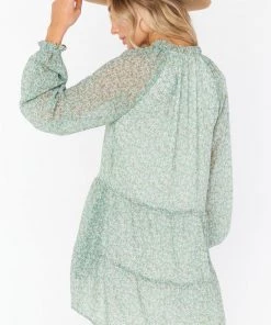 Show Me Your Mumu New Mu Birdie Mini Dress ~ Ditsy Blues