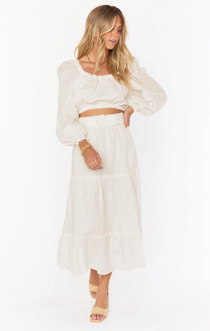 Show Me Your Mumu Miley Midi Skirt ~ Cream New Mu 3 Show Me Your Mumu Miley Midi Skirt ~ Cream New Mu