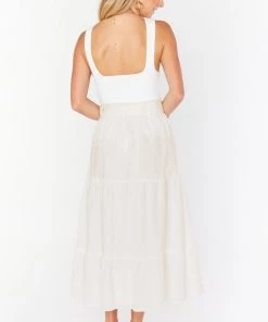 Show Me Your Mumu Miley Midi Skirt ~ Cream New Mu 8 Show Me Your Mumu Miley Midi Skirt ~ Cream New Mu