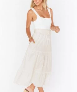 Show Me Your Mumu Miley Midi Skirt ~ Cream New Mu