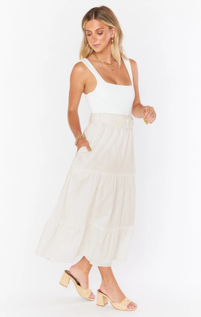 Show Me Your Mumu Miley Midi Skirt ~ Cream New Mu 4 Show Me Your Mumu Miley Midi Skirt ~ Cream New Mu