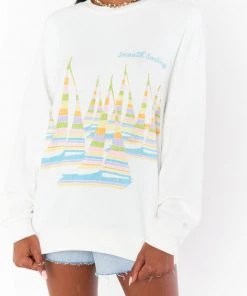 Show Me Your Mumu New Mu Scotty Sweatshirt ~ Smooth Sailing Graphic
