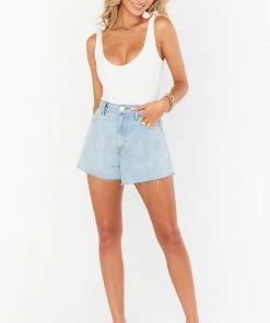 Show Me Your Mumu New Mu Arizona High Waisted Shorts ~ Open Air