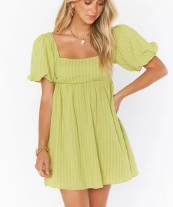 Show Me Your Mumu New Mu Smitten Babydoll Dress ~ Pear Green