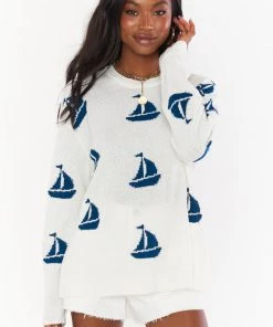 Show Me Your Mumu Go To Sweater ~ Sailboat Knit