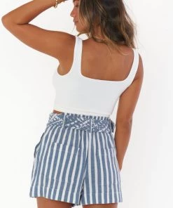 Show Me Your Mumu New Mu Overboard Shorts ~ Sea Stripe