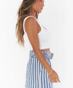 Show Me Your Mumu New Mu Overboard Shorts ~ Sea Stripe
