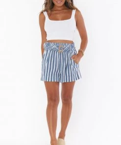 Show Me Your Mumu New Mu Overboard Shorts ~ Sea Stripe