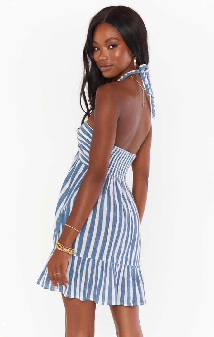 Show Me Your Mumu New Mu Johanna Mini Dress ~ Sea Stripe 8 Show Me Your Mumu New Mu Johanna Mini Dress ~ Sea Stripe