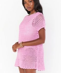 Show Me Your Mumu Cleo Coverup ~ Bright Lilac Crochet