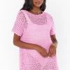 Show Me Your Mumu Cleo Coverup ~ Bright Lilac Crochet