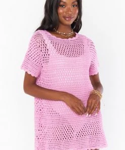 Show Me Your Mumu Cleo Coverup ~ Bright Lilac Crochet