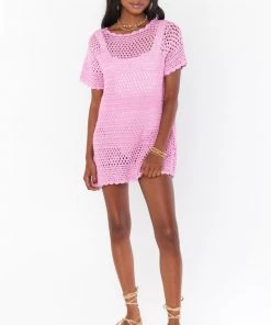 Show Me Your Mumu Cleo Coverup ~ Bright Lilac Crochet