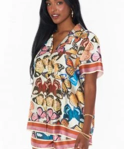 Show Me Your Mumu Sunday Morning Sleep Set ~ Baileys Butterflies Silky