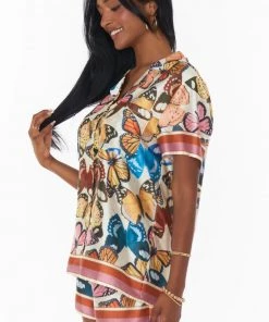 Show Me Your Mumu Sunday Morning Sleep Set ~ Baileys Butterflies Silky