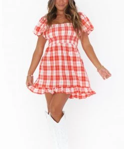 Show Me Your Mumu New Mu Colvin Mini Dress ~ Picnic Plaid