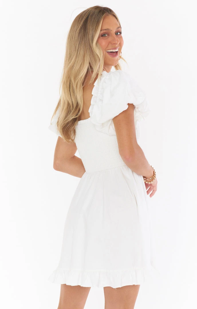 Show Me Your Mumu Colvin Mini Dress ~ White Linen New Mu 6 Show Me Your Mumu Colvin Mini Dress ~ White Linen New Mu