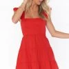 Show Me Your Mumu Lovely Mini Dress ~ Cherry Poplin Dresses