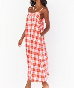 Show Me Your Mumu New Mu Oasis Midi Dress ~ Picnic Plaid