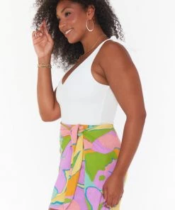 Show Me Your Mumu Wrap Me Up Mini Skirt ~ Summer Sorbet New Mu