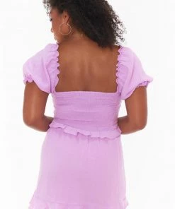 Show Me Your Mumu New Mu Sophie Mini Dress ~ Bright Lilac