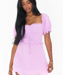 Show Me Your Mumu New Mu Sophie Mini Dress ~ Bright Lilac