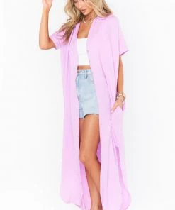 Show Me Your Mumu Buoy Button Down Dress ~ Bright Lilac