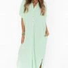 Show Me Your Mumu Buoy Button Down Dress ~ Green Melon New Mu