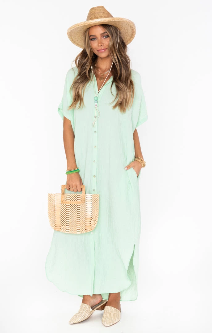 Show Me Your Mumu Buoy Button Down Dress ~ Green Melon New Mu 6 Show Me Your Mumu Buoy Button Down Dress ~ Green Melon New Mu
