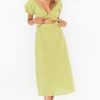 Show Me Your Mumu Gabrielle Tie Dress ~ Pear Green