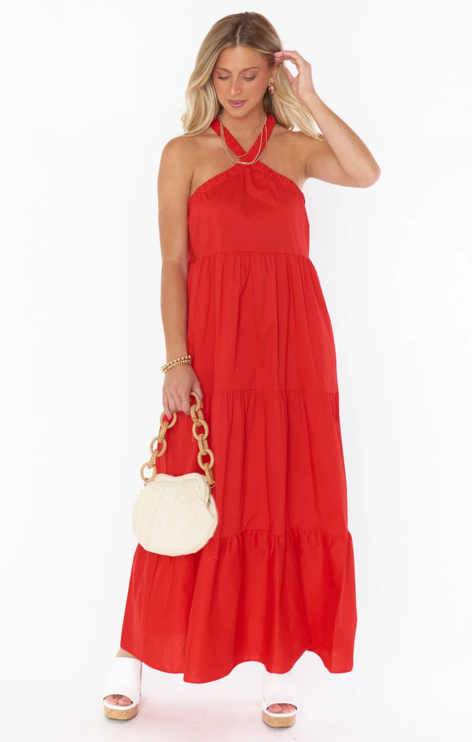 Show Me Your Mumu Hallie Halter Dress ~ Cherry Poplin 7 Show Me Your Mumu Hallie Halter Dress ~ Cherry Poplin