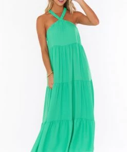 Show Me Your Mumu Hallie Halter Dress ~ Spring Green New Mu