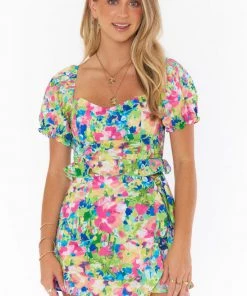 Show Me Your Mumu Lila Top ~ Painted Pansy