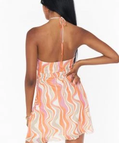 Show Me Your Mumu Outgoing Mini Dress ~ Wavy Stripe New Mu