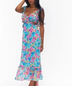 Show Me Your Mumu Lane Midi Dress ~ Garden Girls
