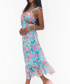 Show Me Your Mumu Lane Midi Dress ~ Garden Girls
