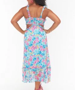 Show Me Your Mumu Lane Midi Dress ~ Garden Girls