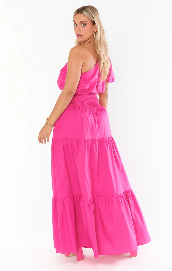 Show Me Your Mumu Melody Maxi Skirt ~ Hot Pink Poplin 6 Show Me Your Mumu Melody Maxi Skirt ~ Hot Pink Poplin