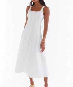 Show Me Your Mumu Prim Dress ~ White Poplin New Mu