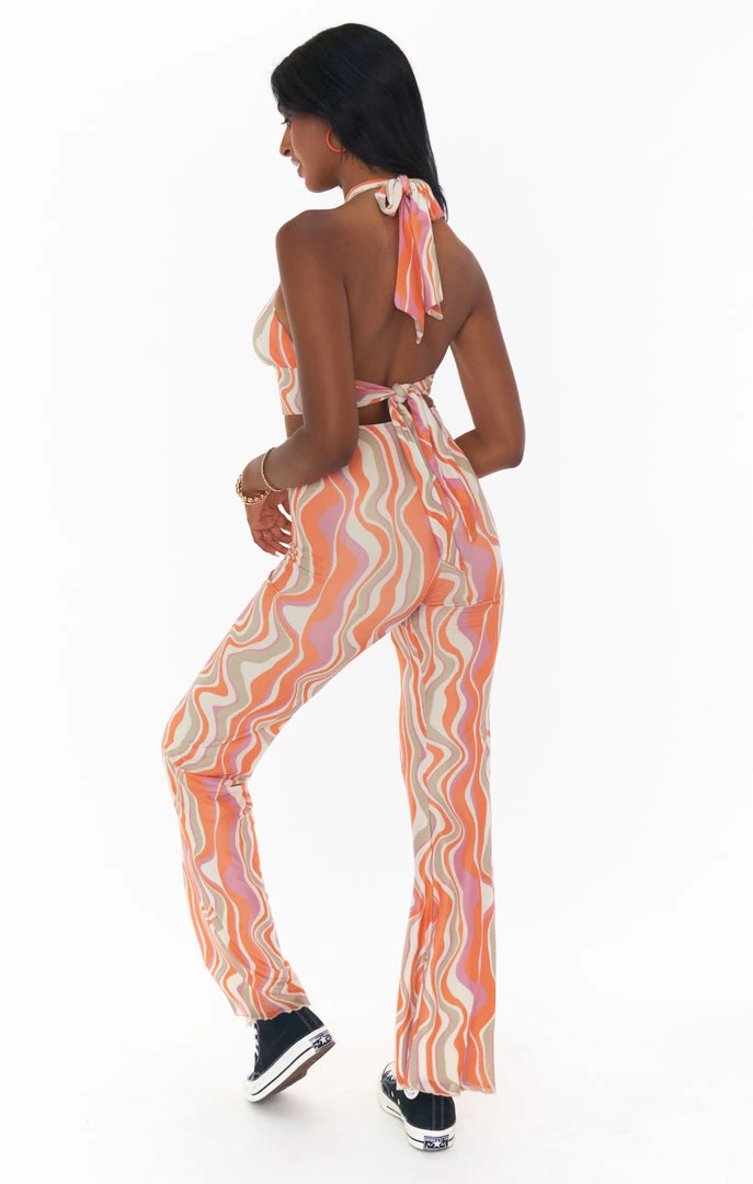 Show Me Your Mumu Frolic Flare Pants ~ Wavy Stripe 6 Show Me Your Mumu Frolic Flare Pants ~ Wavy Stripe