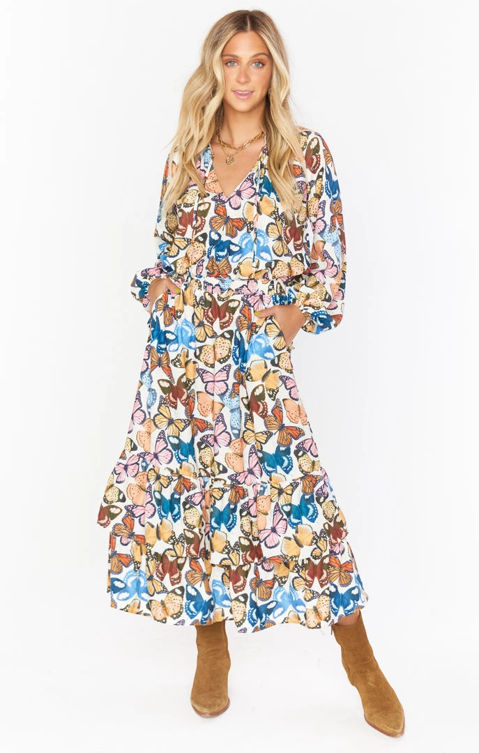 Show Me Your Mumu New Mu Cait Midi Dress ~ Baileys Butterflies 3 Show Me Your Mumu New Mu Cait Midi Dress ~ Baileys Butterflies