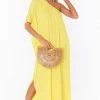 Show Me Your Mumu Tropez Maxi ~ Sunshine Yellow Crisp