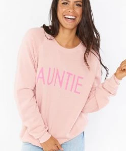 Show Me Your Mumu Coulter Sweatshirt ~ Pink Auntie Graphic