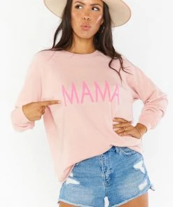 Show Me Your Mumu Coulter Sweatshirt ~ Pink Mama Graphic Tops