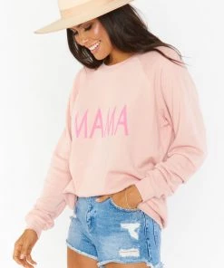 Show Me Your Mumu Coulter Sweatshirt ~ Pink Mama Graphic Tops